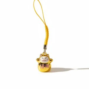 Porte clés Clochette Chat Chanceux Daruma