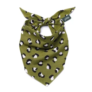 Bandana pour chien - Léopard kaki