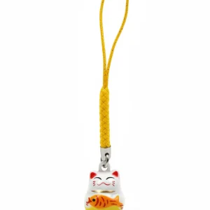 Porte clés Clochette Chat Chanceux