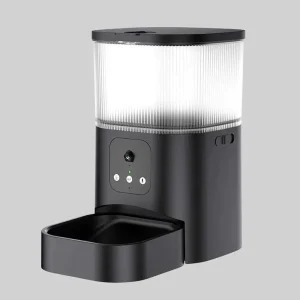 Distributeur Automatique de Nourriture 3L avec Caméra WiFi | Noir ou Blanc